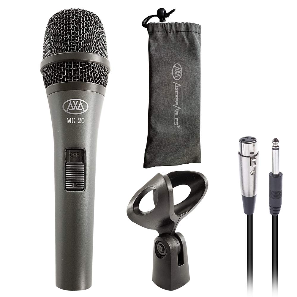 Amazon.com: AxcessAbles Dynamic Wired Handheld Microphone with